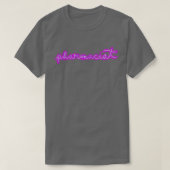 T-shirt Pharmacien Neon Sign Purple (Design devant)