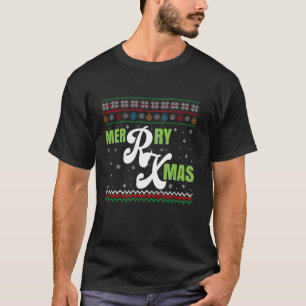 T-shirt Pharmacien Ugly Xmas Pharmacist Joyeux Noël