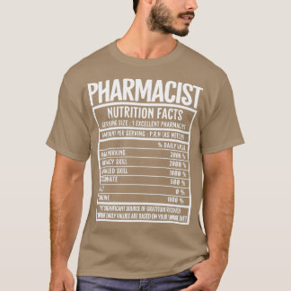 T-shirt Pharmacien - valeur nutritive 1