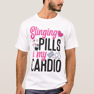 T-shirt Pharmaciens Les pilules d'inclinaison est mon Card