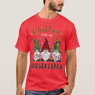 T-shirt Pharmaciens Noël avec Gnomes Lumières Arbre de Noë