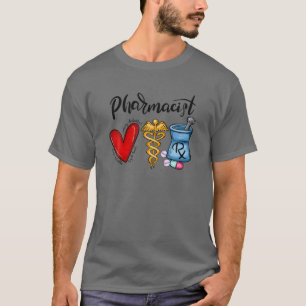 T-shirt Pharmaciste Coeur drôle Pharmaciste Joyeux Noël