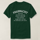 T-shirt Pharmaciste Superhero (Design devant)