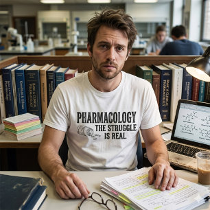 T-shirt Pharmacologie Le Combat Est Réel Drôle Pharmacie