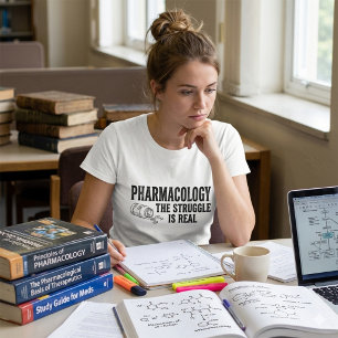 T-shirt Pharmacologie Le Combat Est Réel Drôle Pharmacie