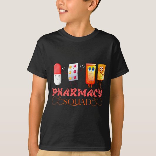 T-shirt Pharmacy Squad Valentines Cute Lls Pharmacist Phar (Devant)