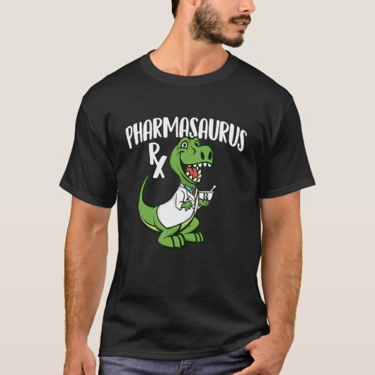 T-shirt Pharmasaurus Rx - Pharmaciste Technicien En Pharma (Devant)