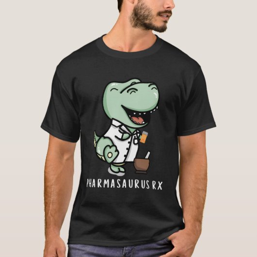 T-shirt Pharmasaurus Rx Pharmacy Technicien (Devant)