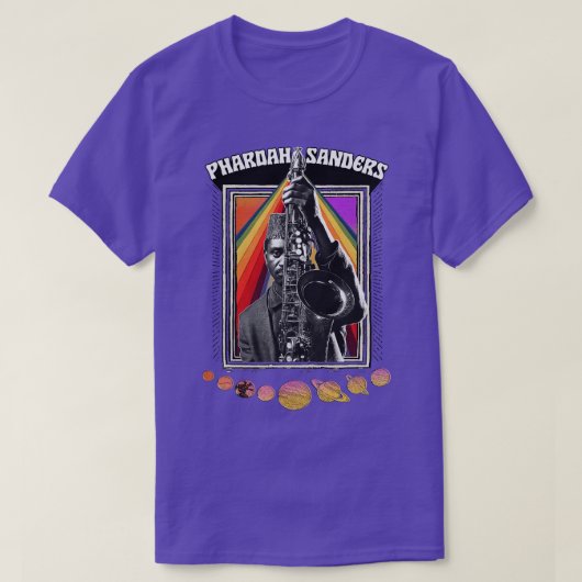 T-shirt PHAROAH SANDERS Design Psychédélique original (Design devant)