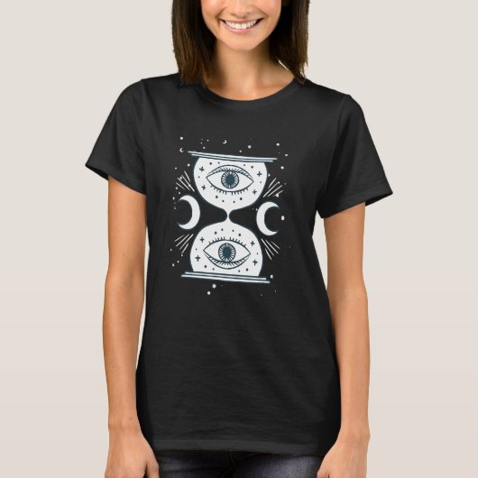 T-shirt Phases De La Lune Protection Des Yeux Maléfiques M (Devant)