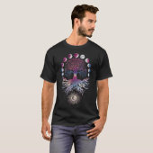T-shirt Phases de lune Arbre de vie (Devant entier)