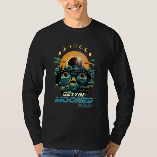 T-shirt Phases d'éclipse Éclipse totale de Soleil en cours (Devant)