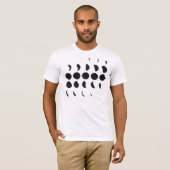 T-shirt Phases géodésiques de lune (Devant entier)