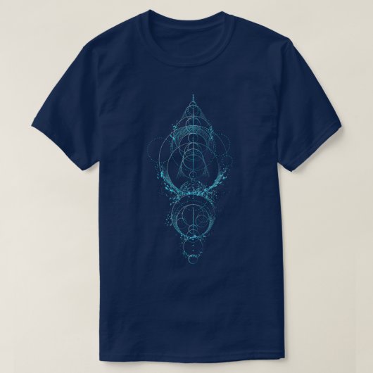 T-shirt Phases Lune Géométrie Sacrée (Design devant)