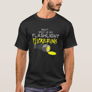 T-shirt Phasmophobie Lampe de poche sur Flickering - chass