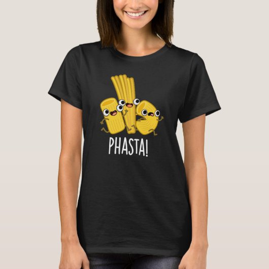 T-shirt Phasta Funny Pâte rapide Pun Dark BG (Devant)