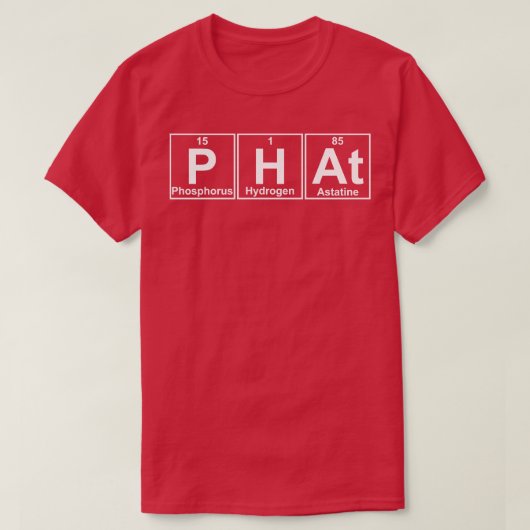 T-shirt PHAt Éléments Science Chimie (Design devant)