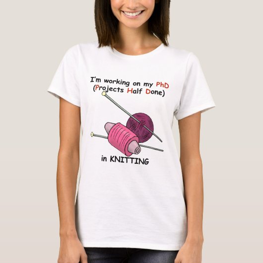 T-shirt PhD dans le tricot (Devant)