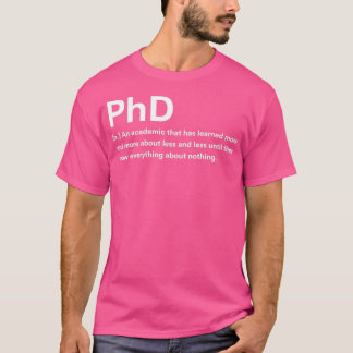 T-shirt Phd Definition 4
