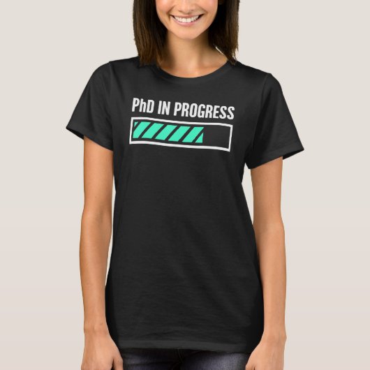 T-shirt Phd en cours (Devant)