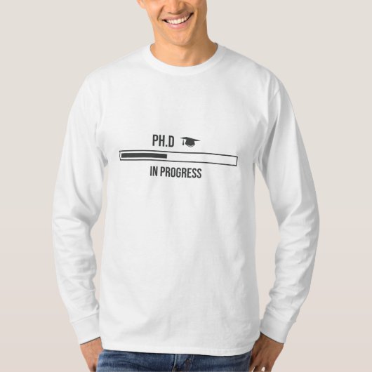 T-shirt PhD Student Funny phd Chargement Conception (Devant)