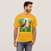 T-shirt Pheasant Exotique Jungle (Devant entier)