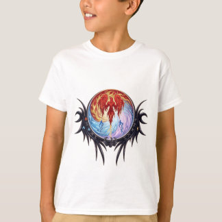 T-shirt Phénix mythique tribal feu et glace