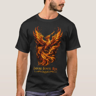 T-shirt Phénix qui s'élève Endurez Allumez-vous Élevez Fan