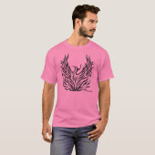 T-shirt phénix se levant des flammes (Devant entier)