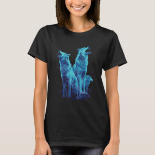 T-shirt Phenomenal Howling Wolf Pack Rétro Awesomen