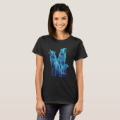 T-shirt Phenomenal Howling Wolf Pack Rétro Awesomen (Devant entier)