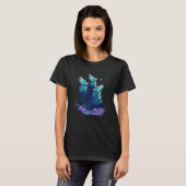 T-shirt Phenomenal Howling Wolves Wolf Pack Retro Awesomen (Devant entier)