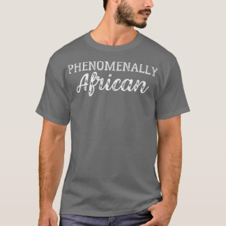 T-shirt Phénomène Africain Noir Droits Égalité Activis