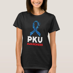 T-shirt Phenylcétonuria Pku Strong Warrior Usa Drapeau