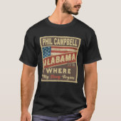 T-shirt PHIL CAMPBELL, AL C'est là que commence mon histoi (Devant)