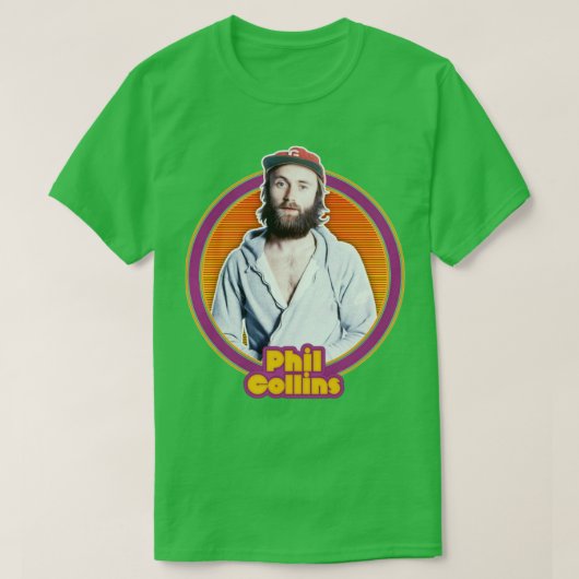 T-shirt Phil Collins Retro 80s Design de ventilateur (Design devant)