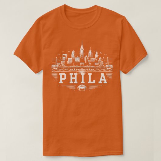 T-shirt Phila Skyline (Design devant)