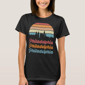 T-shirt Philadelphia Pennsylvania City Street Map
