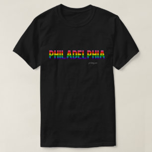 T-shirt Philadelphia Pride   drapeau arc-en-ciel