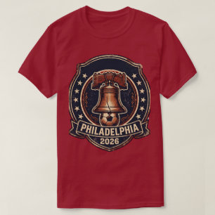 T-shirt Philadelphie 2026 Coupe du Monde Ville Hôte Art Vi