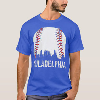 T-shirt Philadelphie Baseball Philly Downtown Skyline Shir