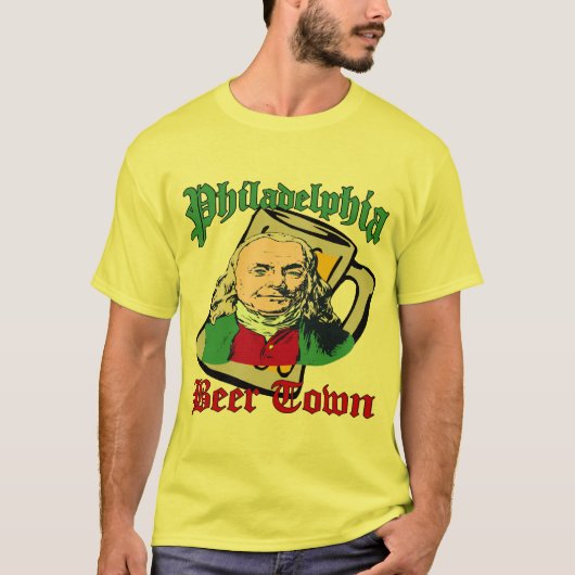 T-shirt Philadelphie Beer Town (Devant)