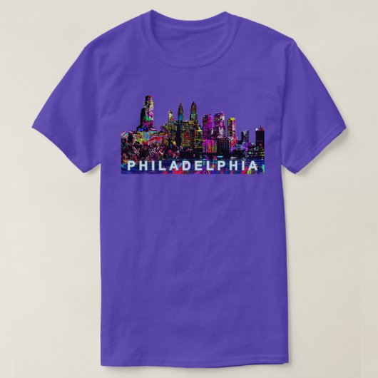 T-shirt Philadelphie en graffiti 1 (Design devant)
