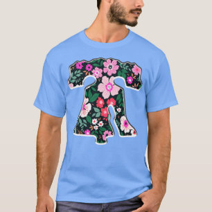 T-shirt Philadelphie Liberty Bell Flower Spring mignonne L