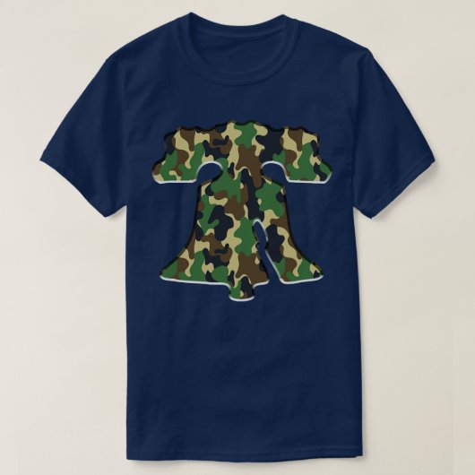 T-shirt Philadelphie Liberty Bell Militaire Green Philly F (Design devant)