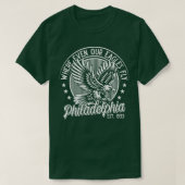 T-shirt Philadelphie où même nos aigles volent en v3 (Design devant)
