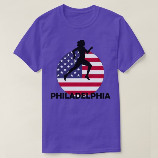 T-shirt Philadelphie Relais de course (Design devant)