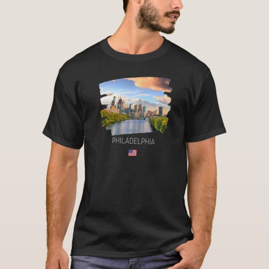 T-shirt Philadelphie USA (Devant)