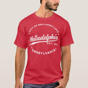 T-shirt Philadelphie vintage Ville de Brotherly Love USA