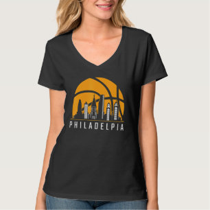 T-shirt Philadelpia Basketball Pennsylvania Pa Cityscape S